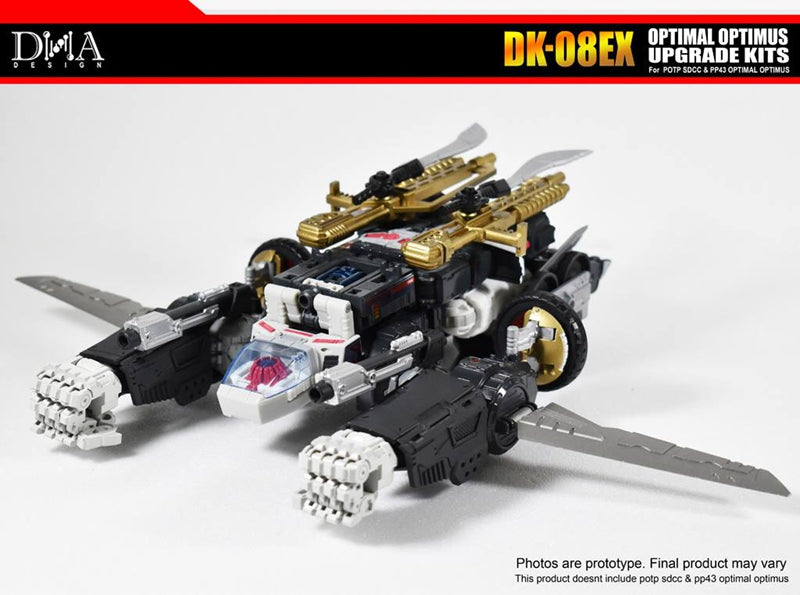 DNA Design DK 08EX Upgrade Kit for POTP SDCC/PP 43 Optimal Optimus - Transformers Toy Accessories for Collectors & Display Enhancement