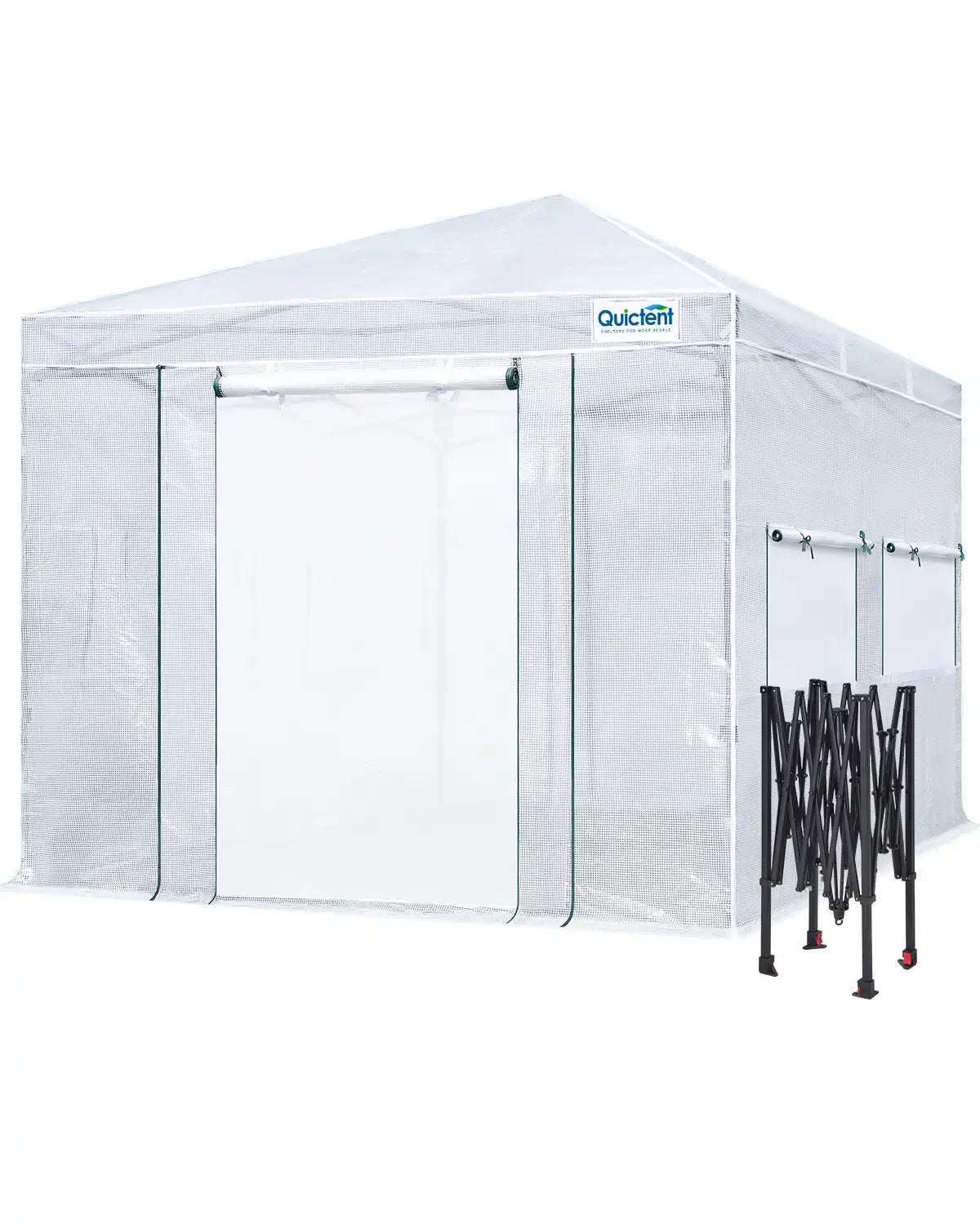 Pop Up Portable Walk in Greenhouse - Easy Setup Garden Tent for Plants & Vegetables | Indoor & Outdoor Use for Backyard, Patio, Balcony Gardening
