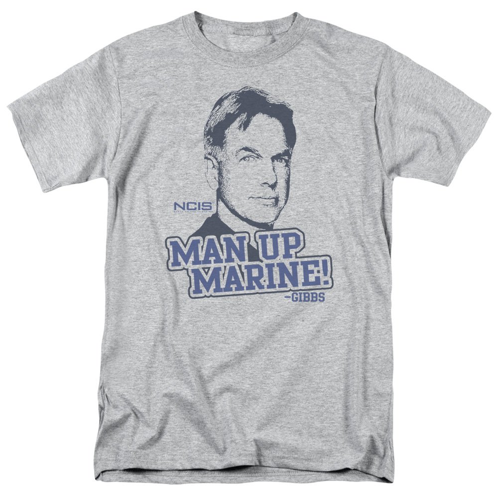 Trevco NCIS Man Up Adult T-Shirt - Funny TV Show Graphic Tee for Men - Perfect for Casual Wear, Fan Gifts & Theme Parties