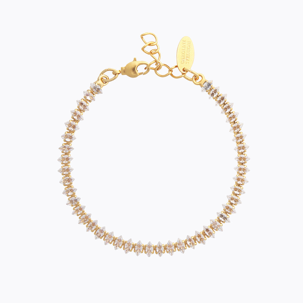 Sparkling Crystal Navette Bracelet for Women - Elegant & Dainty Jewelry Gift for Birthday, Anniversary & Special Occasions | Perfect for Parties, Weddings & Everyday Wear