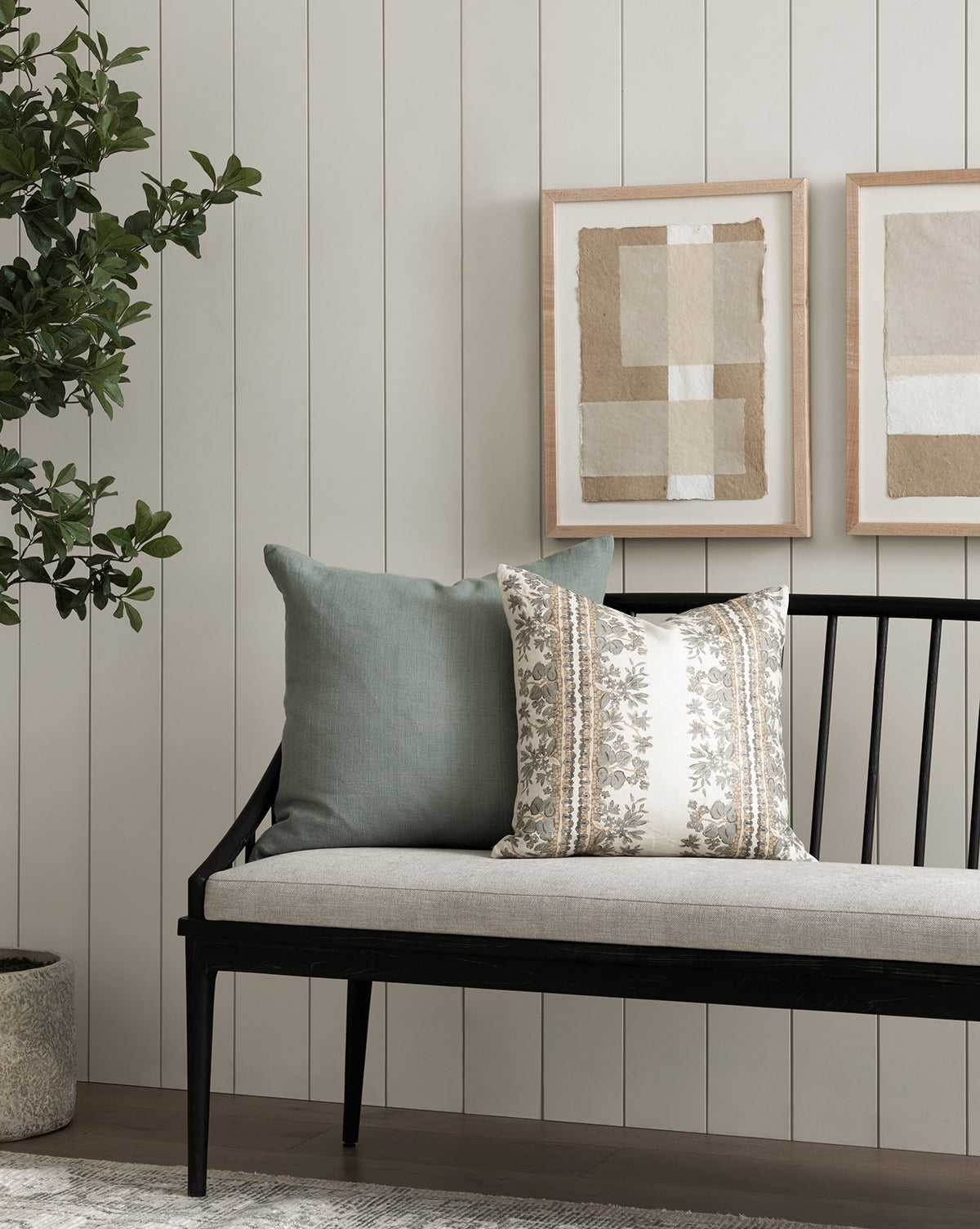 Premium Teagan Pillow Cover - Soft & Breathable Cotton Linen Blend - Decorative Cushion Case for Living Room, Bedroom, or Sofa - 18x18 Inches - Machine Washable - Home Decor Essentials