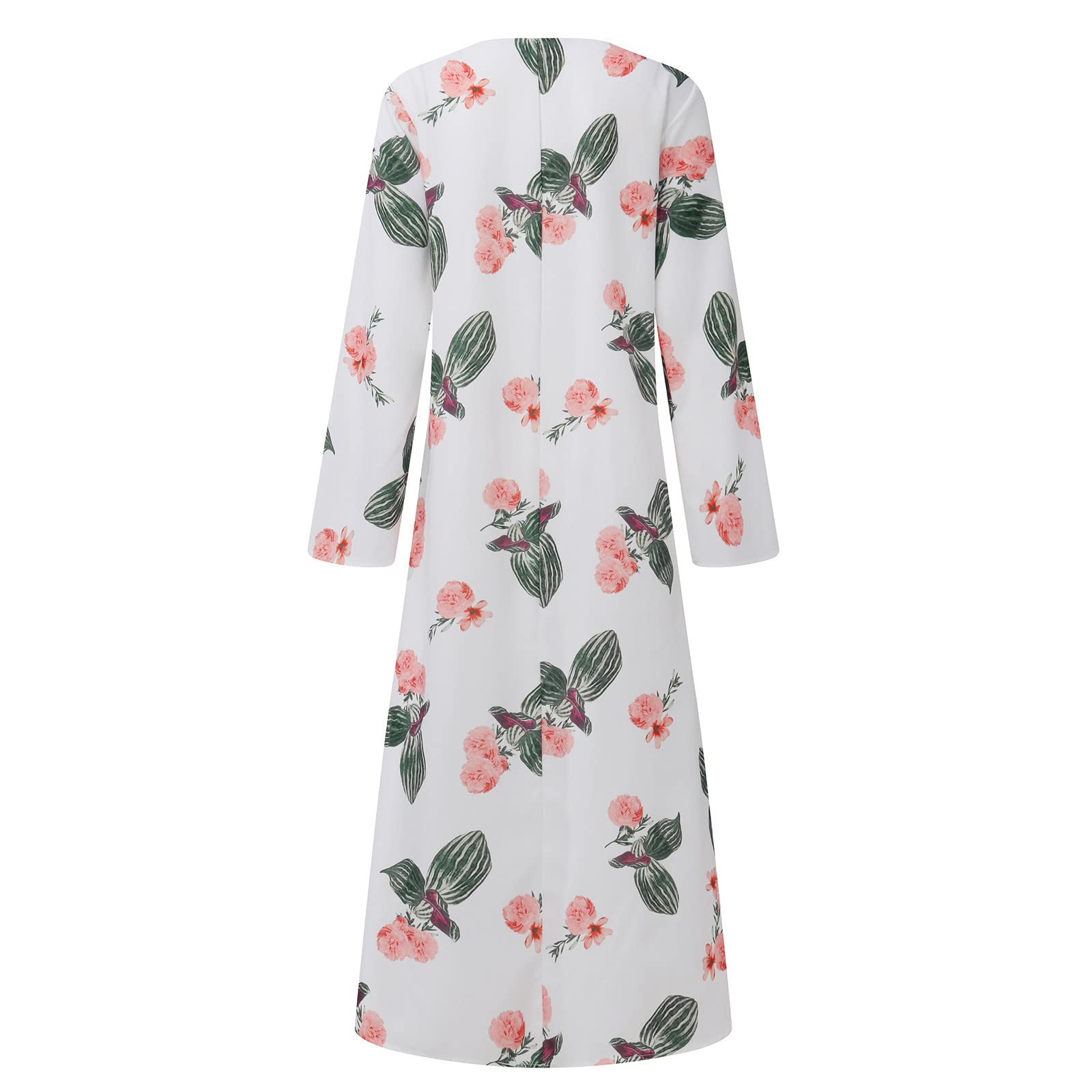Women's Summer Midi Dress with Puff Medium Sleeves & V-Neck - Solid Color Asymmetric Pleated Hem Belted Dress for Casual Wear, Beach Vacation & Date Night