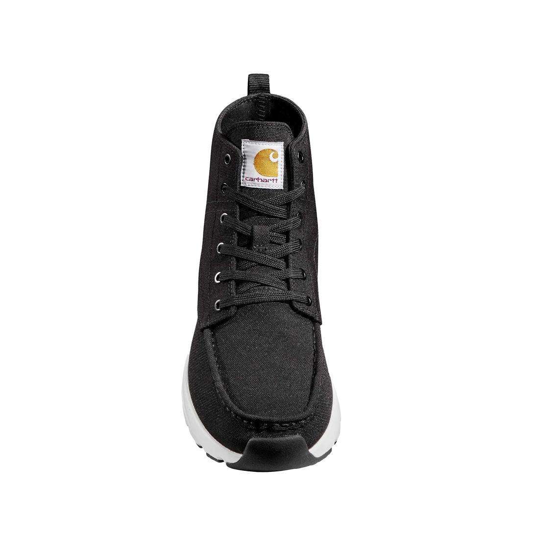 Haslett 5 Inch Soft Toe Canvas Moc Toe Chukka Boots for Men - Black Casual Shoes for Walking, Hiking & Outdoor Activities