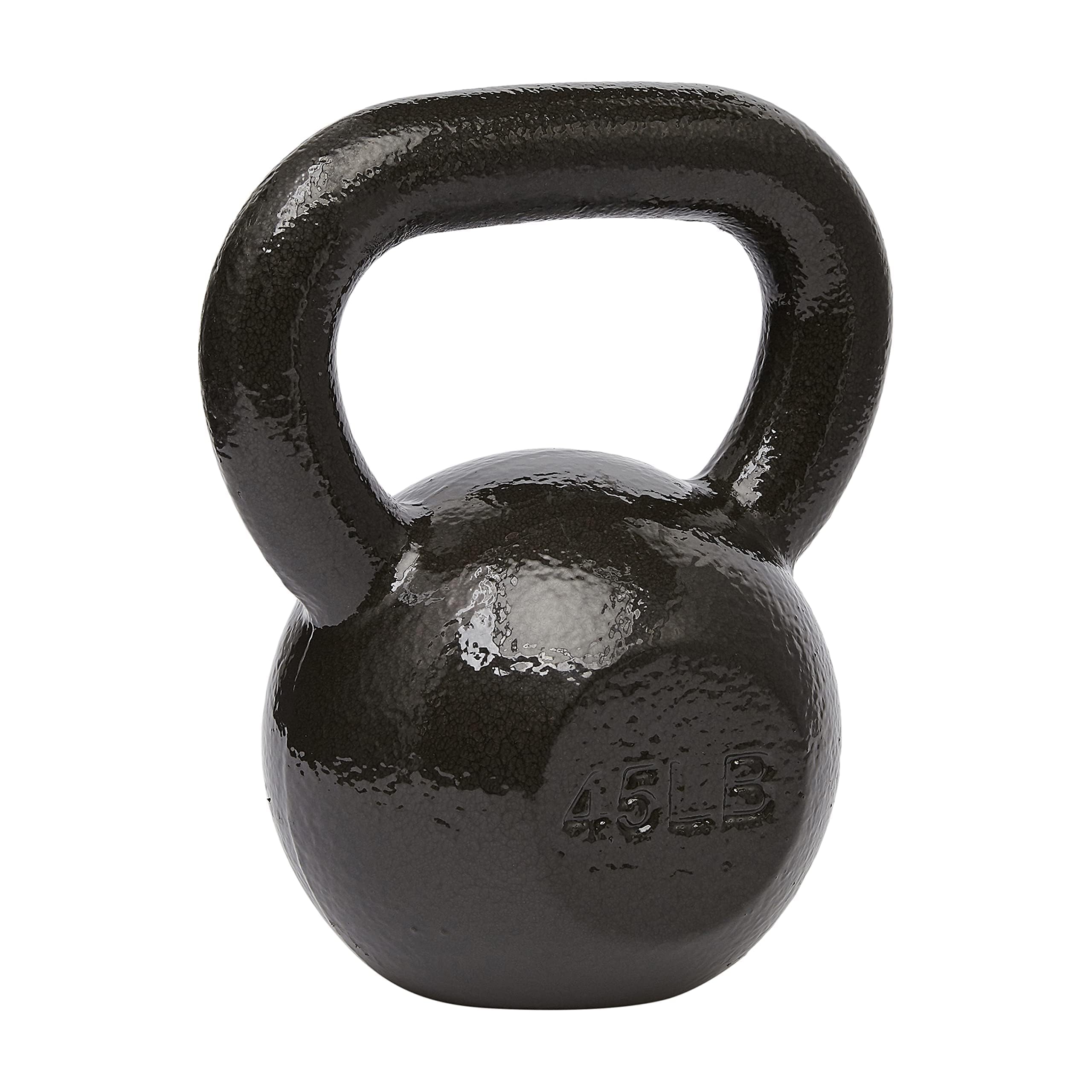 Amazon Basics Cast Iron Kettlebell - 5-50 lbs Weight Options for Home Gym, Strength Training & CrossFit Workouts | Durable Iron Construction for Fitness Enthusiasts