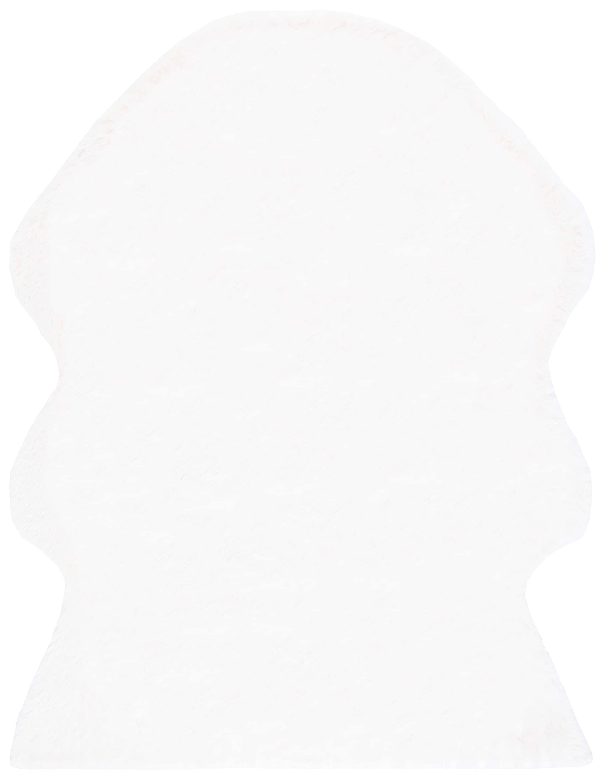 SAFAVIEH Faux Sheepskin Ivory Area Rug 5' x 7' - Ultra Soft 2.35-inch Thick Plush Rug for Living Room, Bedroom & Nursery | FSS115A Silken Glam Collection