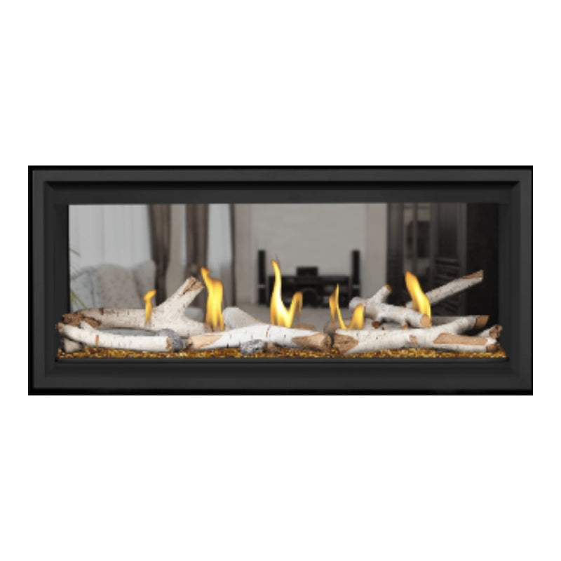 Napoleon Vector 38 See-Through Linear Direct Vent Gas Fireplace - LV38N2 1 | Modern Home Heating Solution for Living Rooms & Patios