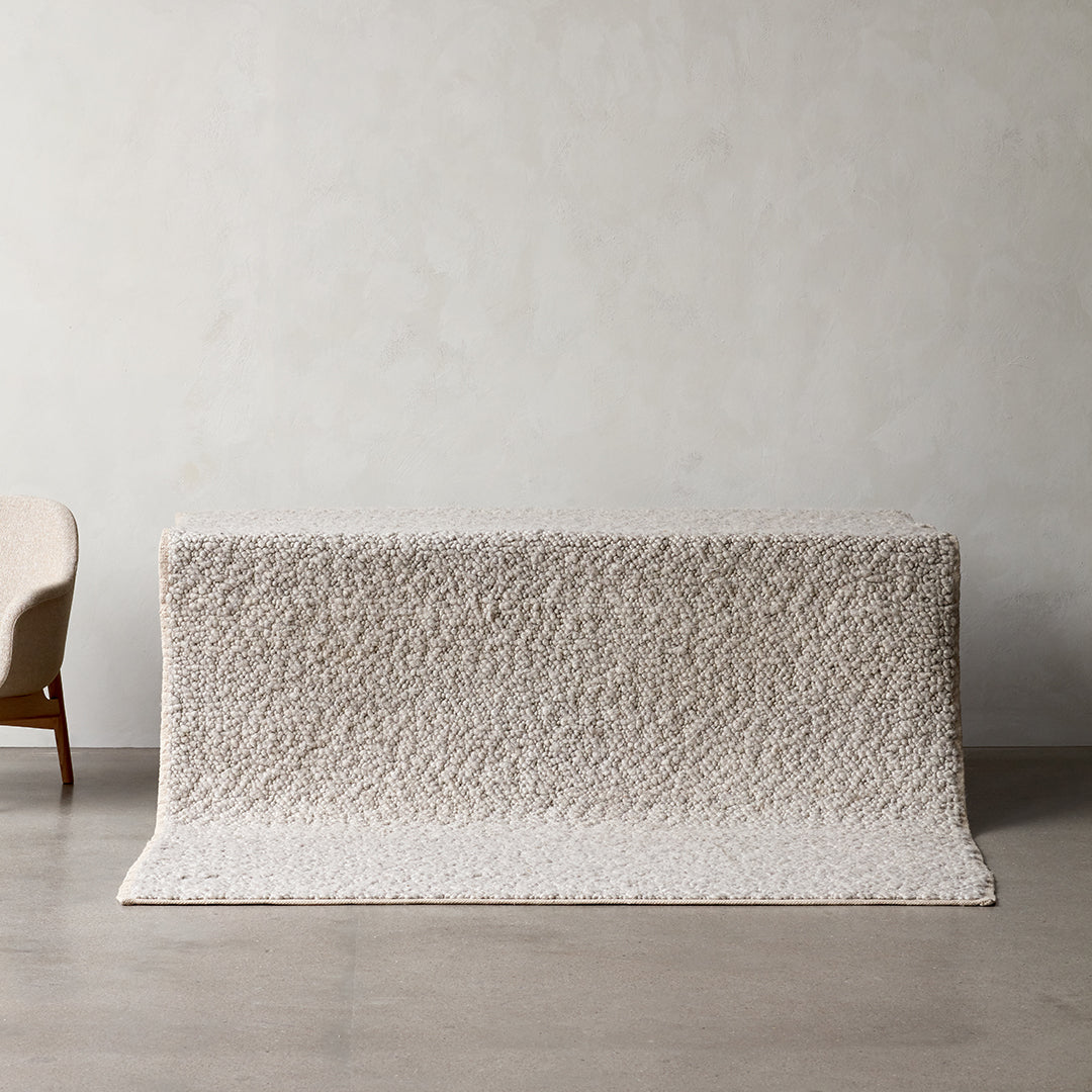 Nina Bruun Gravel Rug - Modern Handwoven Wool Area Rug for Living Room, Bedroom & Dining Room - Boho Chic Home Decor for Cozy & Stylish Interiors