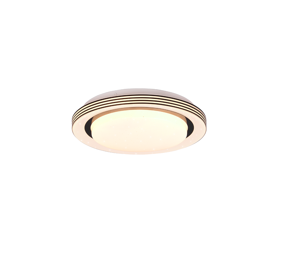 Atria LED Flush Mount Ceiling Light - Dimmable Modern Fixture in Multiple Sizes & Finishes (Brushed Nickel, Matte Black, White) - Perfect for Bedroom, Kitchen, Hallway & Office Lighting