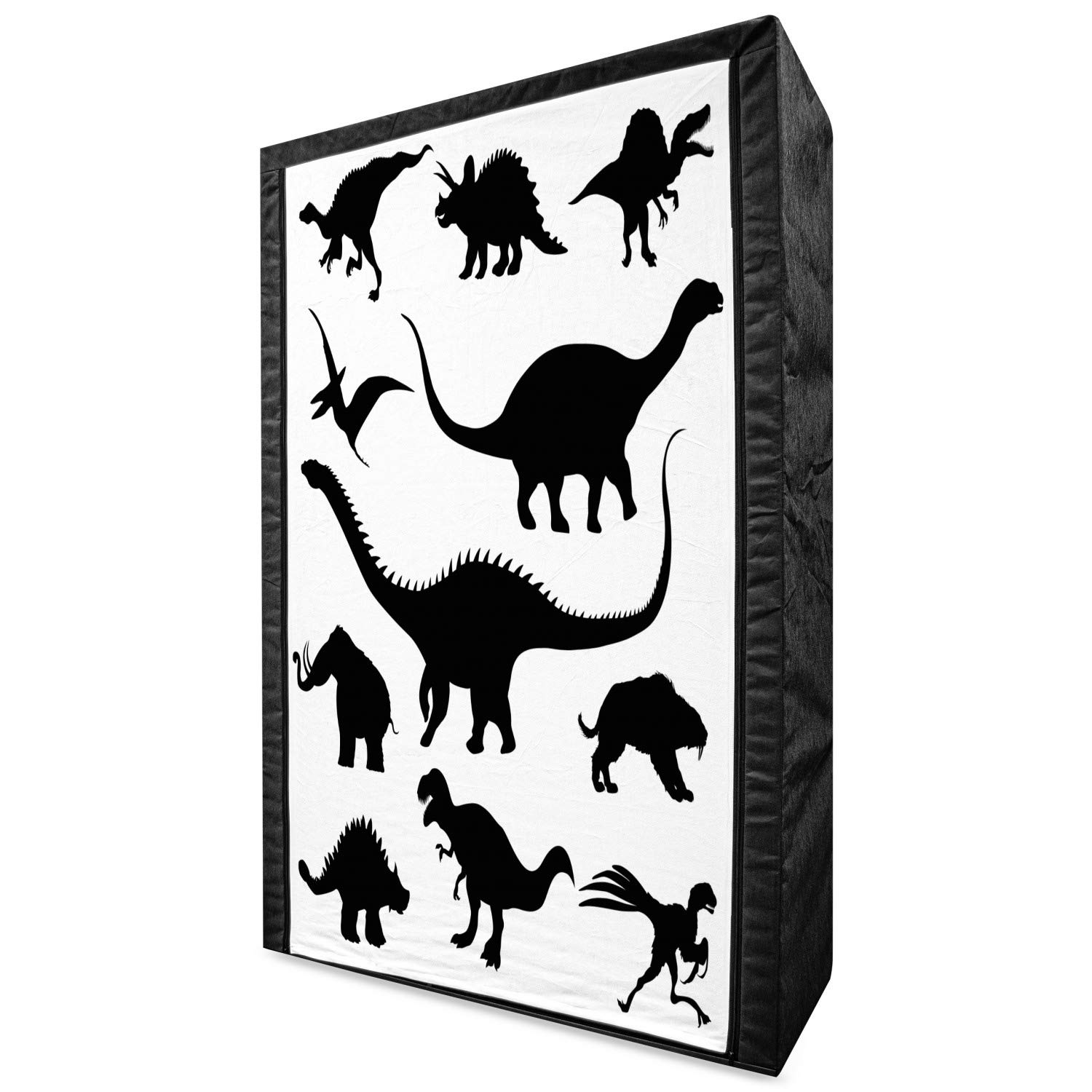Ambesonne Dinosaur Portable Fabric Wardrobe - 42.5