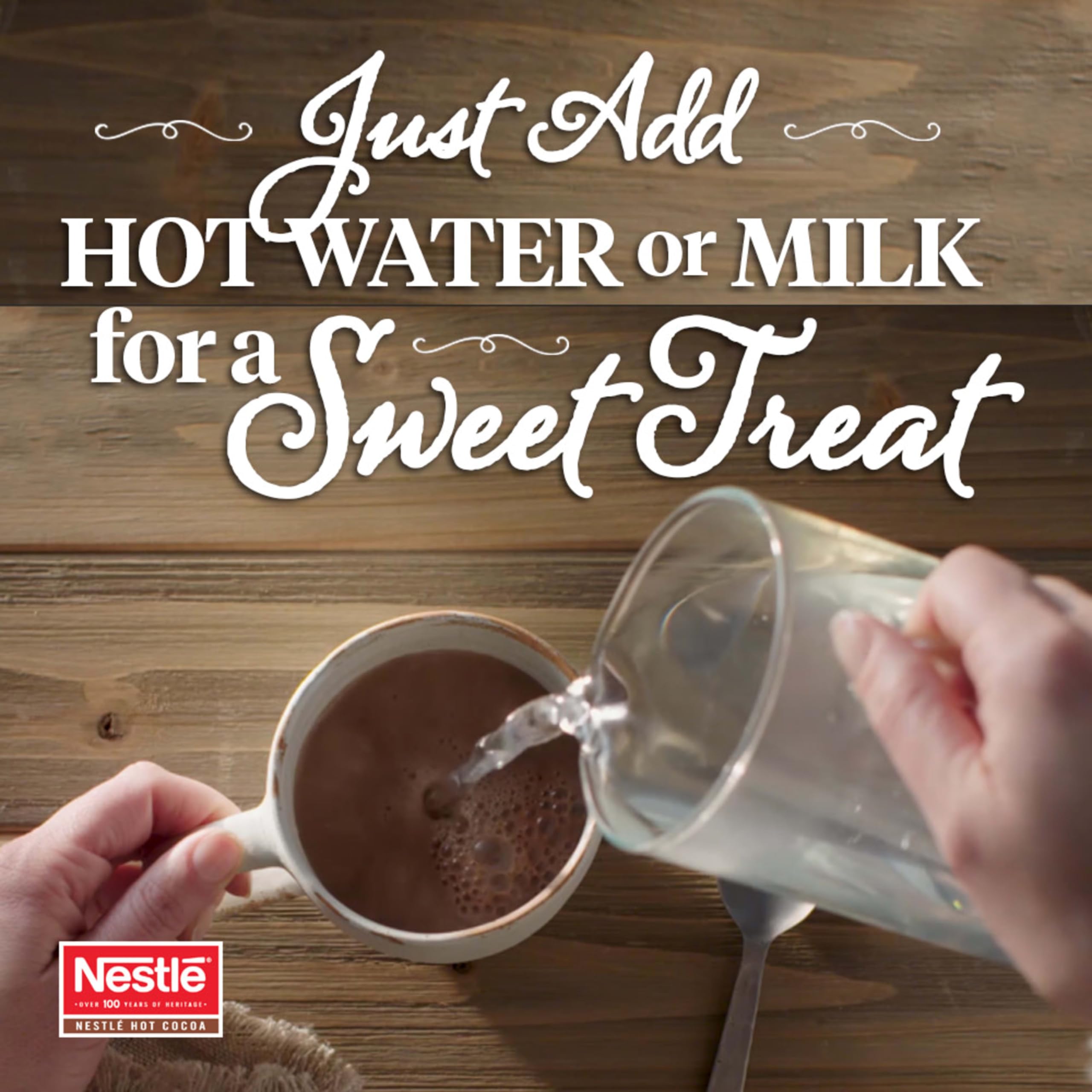 Nestle Rich Chocolate Flavor Hot Cocoa Mix - Bulk Whipped Hot Chocolate Powder, 1.5 lb Bag (Pack of 12) - Perfect for Winter Warmth, Holiday Gifts & Cozy Family Moments