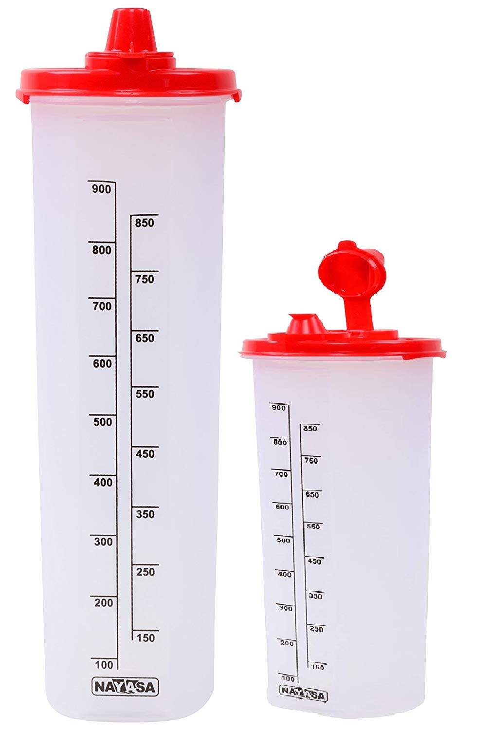 Premium Plastic Oil Dispenser Set - 1000ml & 600ml (2-Pack) | Multicolor Kitchen Oil Bottles for Cooking, Salad Dressing & Baking | BPA-Free, Durable & Leak-Proof