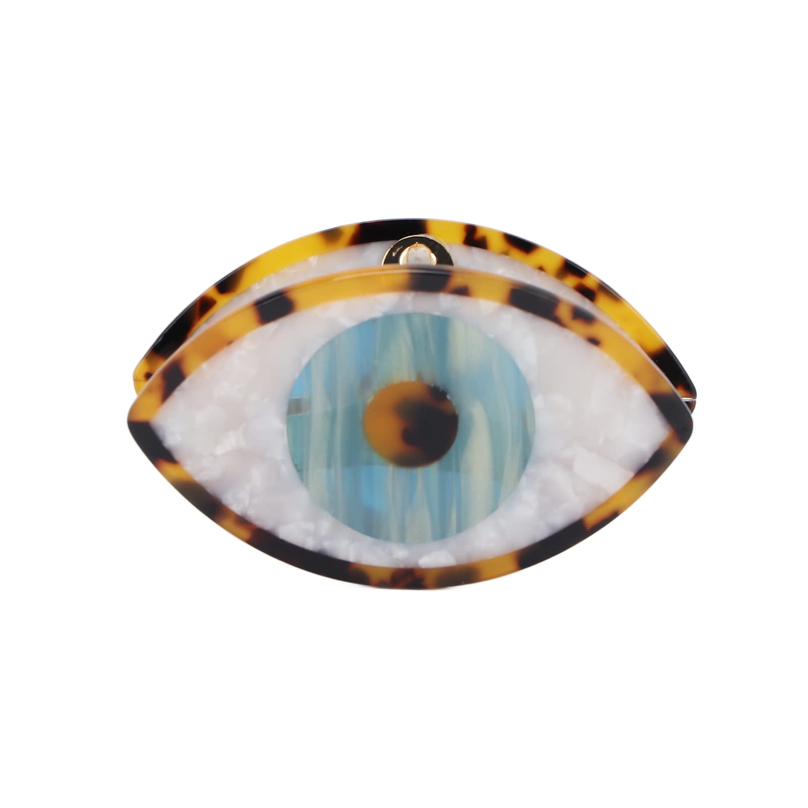 Tortoiseshell Jaw Hair Clamp & Eye Hair Claw Clips - Secure Hair Hold Barrette for Women & Girls | Durable Hair Accessories for Styling, Ponytails & Updos