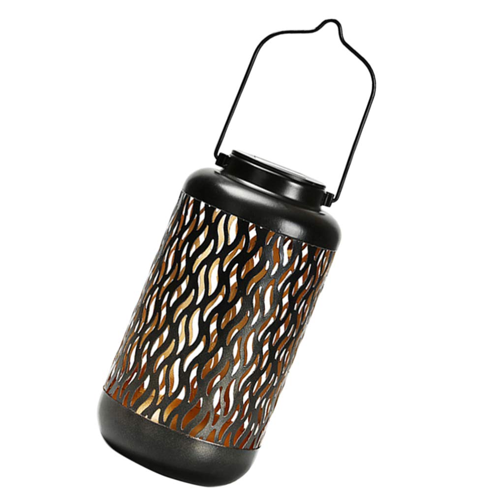 OSALADI Vintage Hanging Solar Lights - Outdoor Solar Lantern with Hollow-Out Design, Waterproof Garden Landscape Lamp for Patio, Courtyard, and Backyard Decor (Random Style) | Perfect for Evening Gatherings, Wedding Decor, and Pathway Lighting