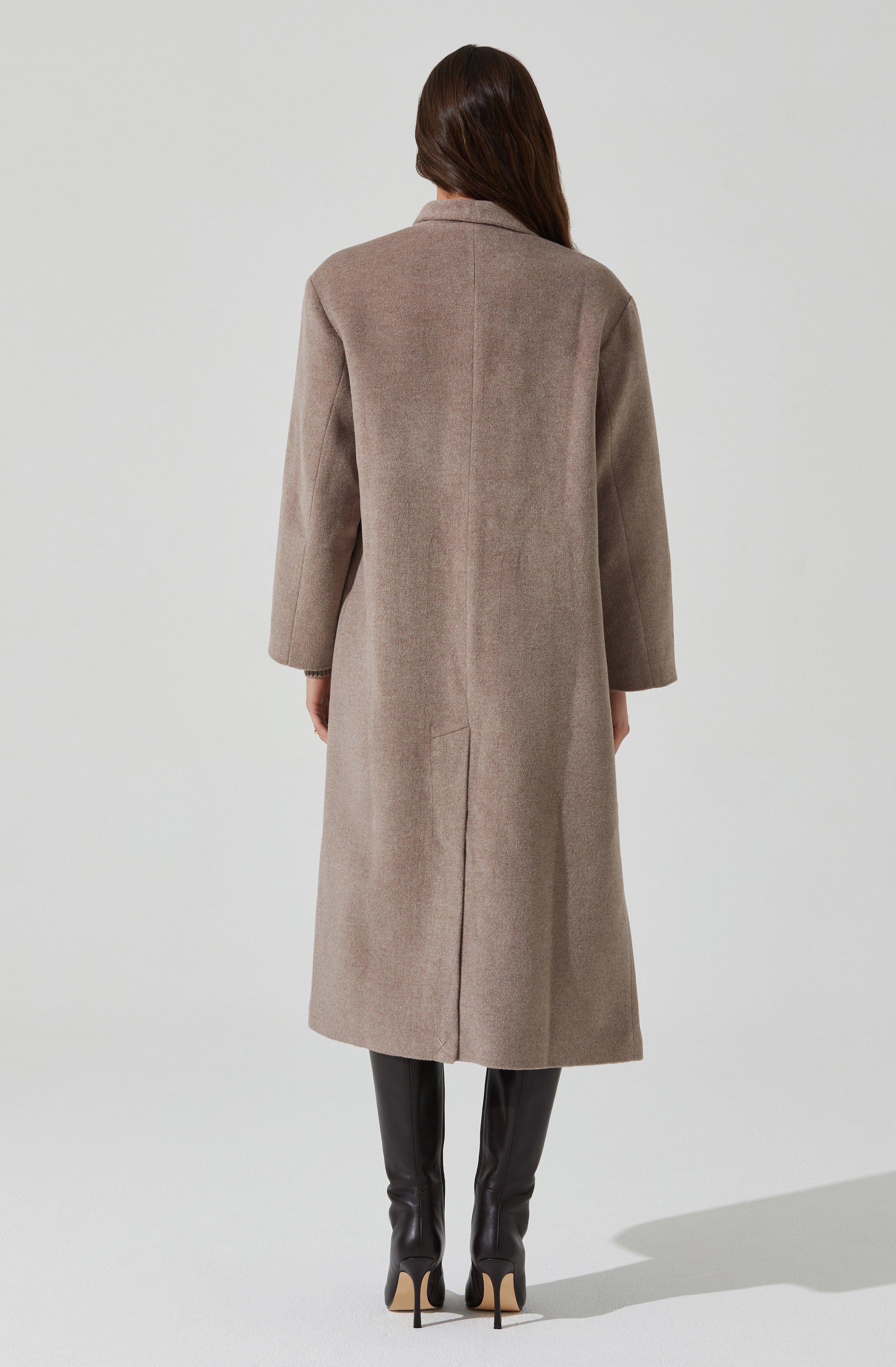 Londyn Scarf Longline Coat for Women - Elegant Winter Trench Coat with Detachable Scarf | Perfect for Office, Dating & Formal Occasions
