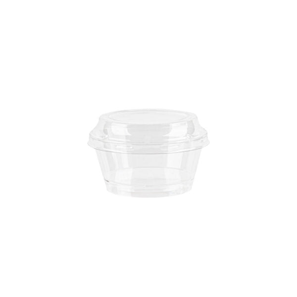 4 oz Round Bowls with Flat Lids - 10 Pack Dessert Cups for Ice Cream, Pudding, Snacks & Party Serving | BPA-Free & Reusable