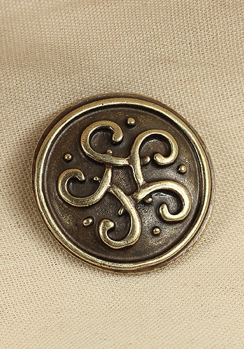 Antique Brass Celtic Knot Rivet Plate - Vintage Decorative Hardware for Furniture, Leather Craft & DIY Projects