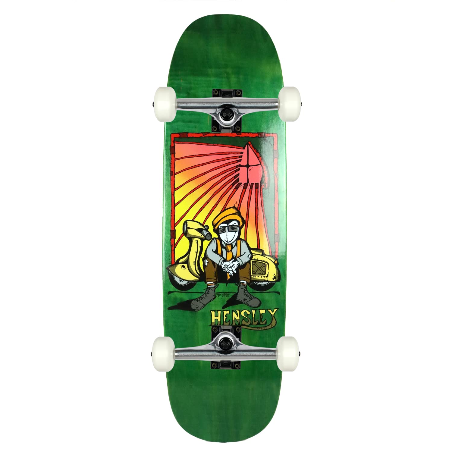 H-Street Hensley Hickman Red Complete Skateboard 9.0