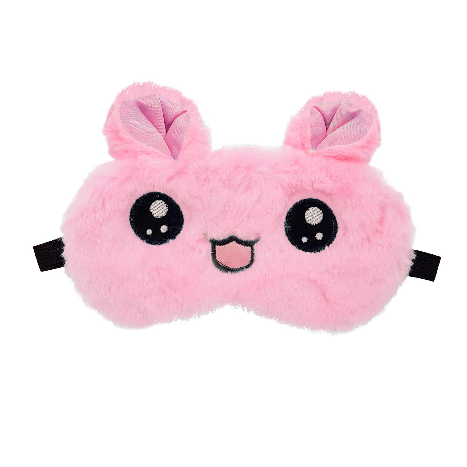 Jenna™ Cute Pink Kitty Fur Sleep Mask for Women - Soft Eye Cover for Insomnia Relief, Meditation, Puffy Eyes & Dark Circles - Perfect for Travel, Nap & Relaxation at Home