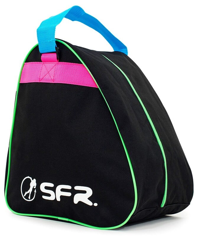 SFR Vision Junior Skate Bag Disco - Lightweight Roller Skating Backpack for Kids with Wheels - Perfect for Roller Skating Rink, Skate Park & Travel Accessories Storage