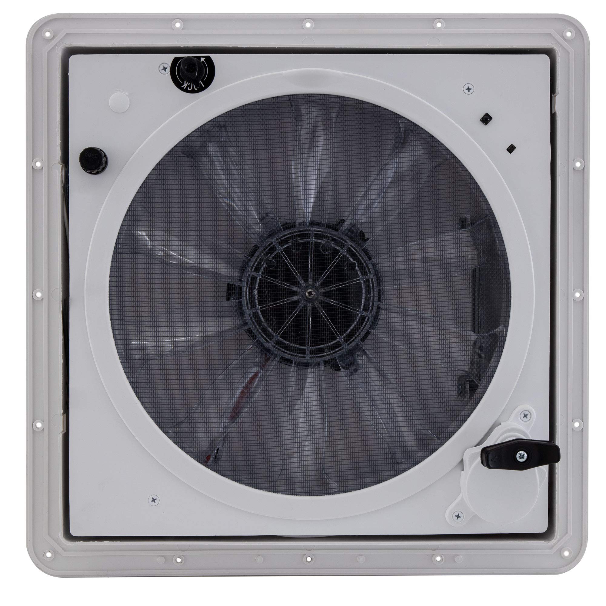 RecPro RV Roof Vent Fan - Fan-Tastic 7350 High-Powered 13-Speed Camper Ventilation Fan with Rain Sensor & Remote | White High-Profile RV Roof Vent | Perfect for RV, Camper, and Travel Trailer Air Circulation & Temperature Control
