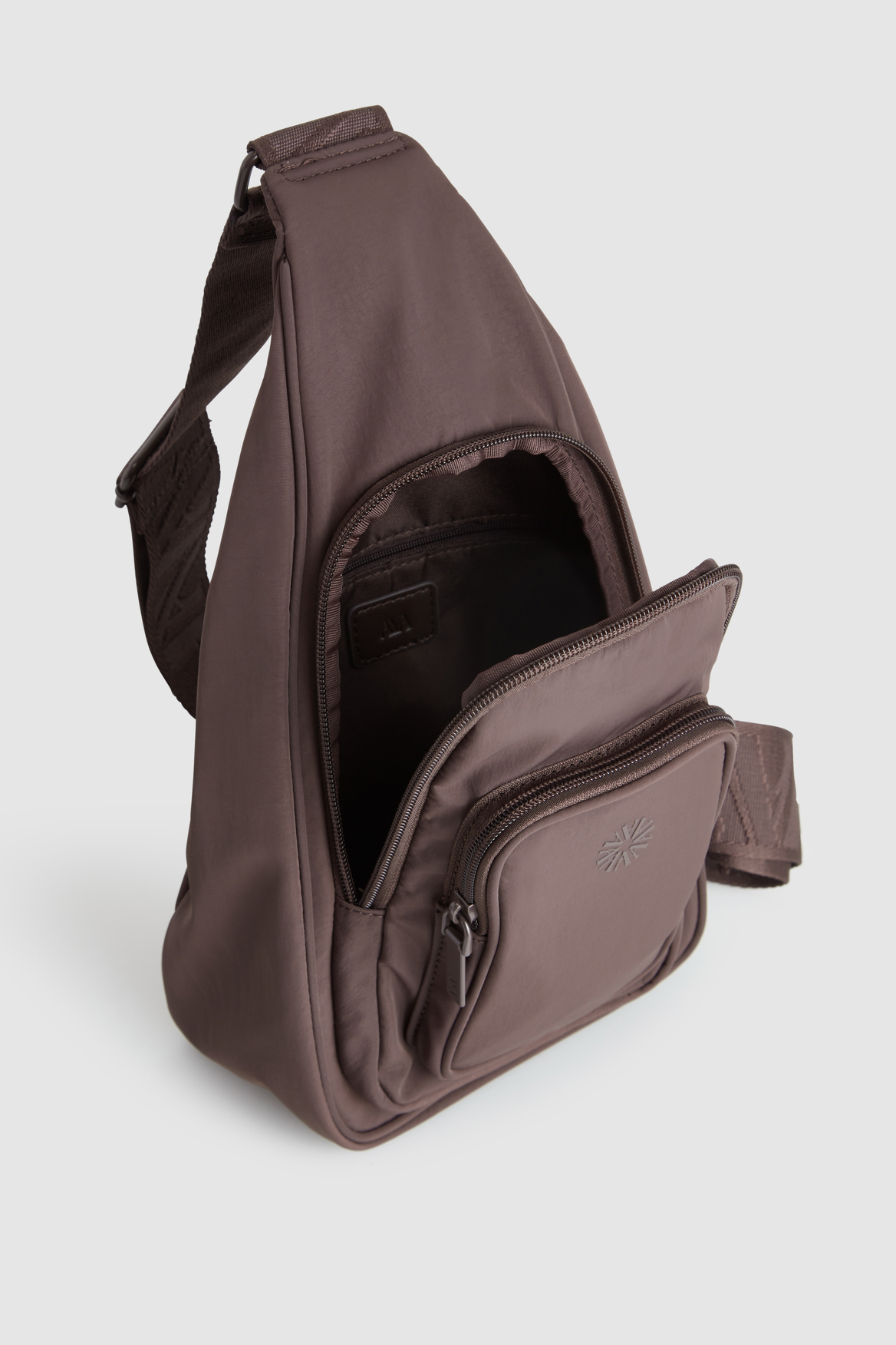 Gia Multi-Pocket Nylon Sling Bag for Men & Women - Lightweight Crossbody Shoulder Bag for Travel, Hiking, Work & Daily Use