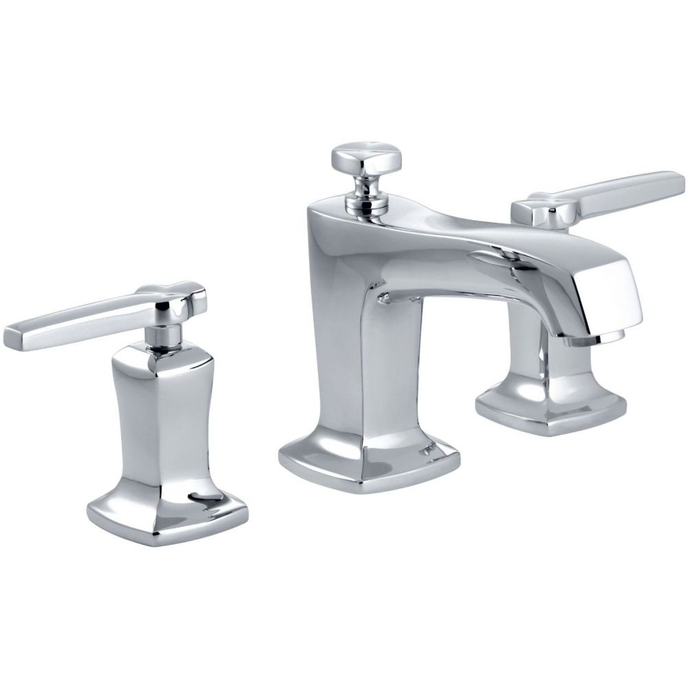 Margaux Widespread Bathroom Sink Faucet - 1.2 GPM Low Flow Water-Saving Design - Perfect for Modern Bathrooms & Powder Rooms