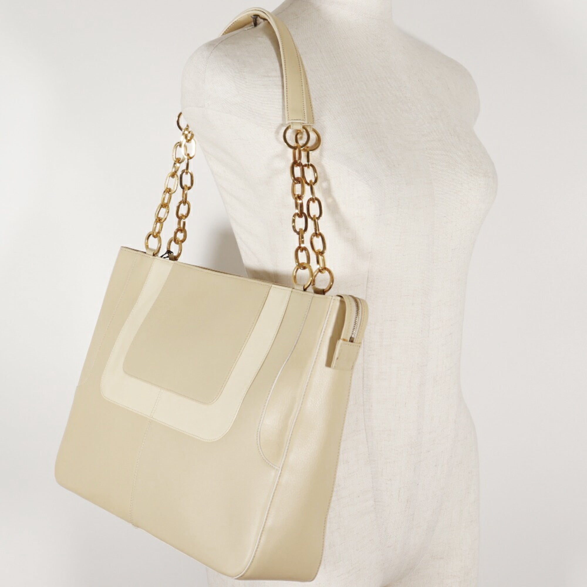 Stylish Beige Leather Shoulder Bag for Women - Fashion Crossbody Purse with Adjustable Strap - Perfect for Work, Travel & Everyday Use