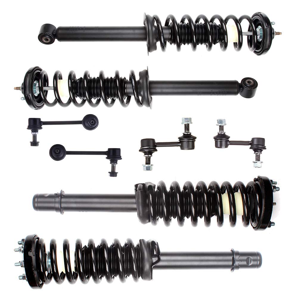 AUTOMUTO Quick-Strut Complete Strut Assembly Kit - Front & Rear Struts, Shocks, Stabilizer Bar Links - Compatible with 2003-2007 Honda Accord - Perfect for Smooth Ride & Suspension Repair