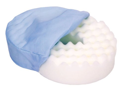 16 Inch Essential Medical Supply Convoluted Donut Cushion with Washable Cover - Pressure Relief for Hemorrhoids, Postpartum, Tailbone Pain - Perfect for Office Chairs, Car Seats & Wheelchairs