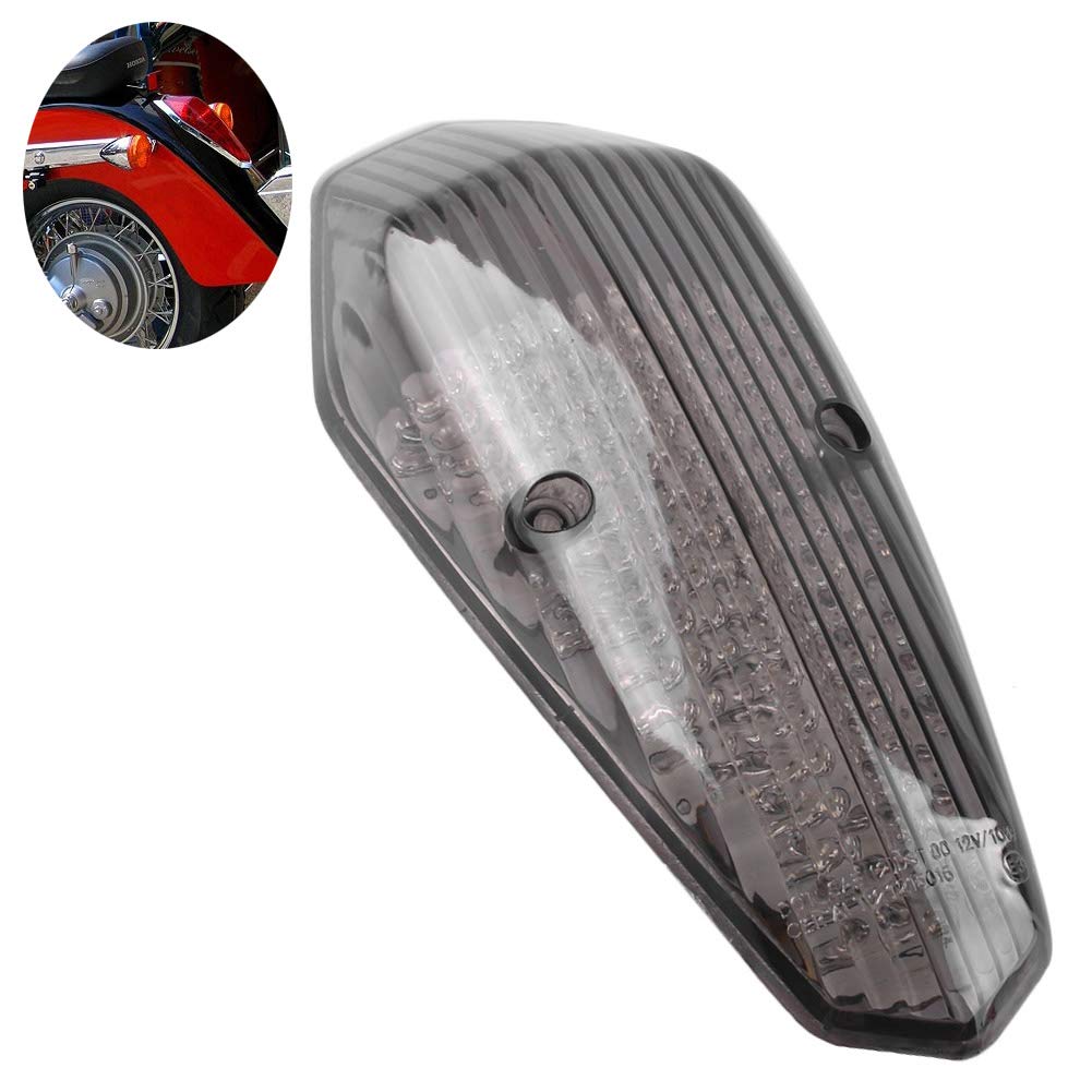 Smoke LED Taillights Lamp for Honda Shadow Aero 750 VT750C (2004-2007) - Integrated Brake Light & Turn Signal - Motorcycle Safety & Customization Accessories - Perfect for Night Riding & Style Upgrades