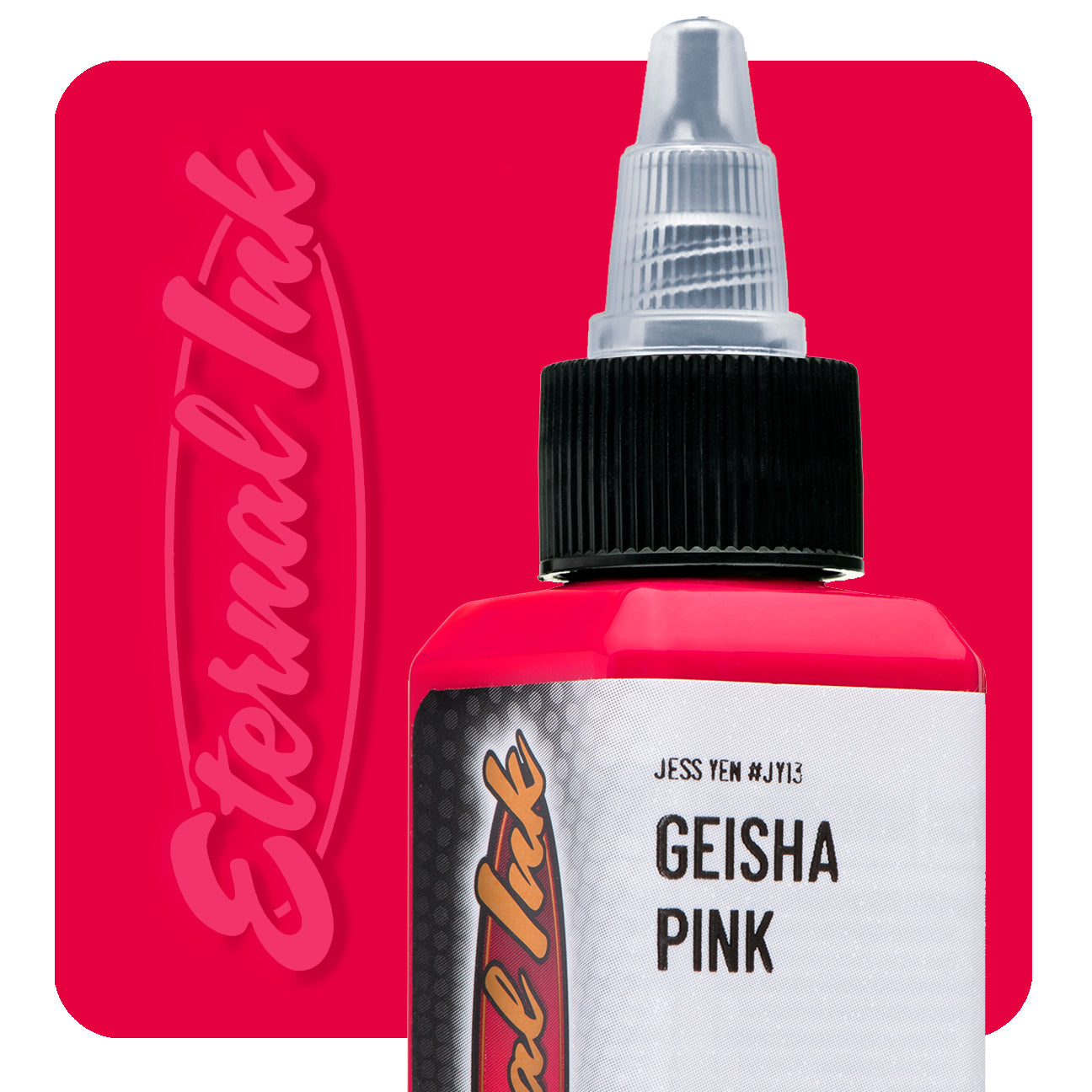 Eternal Jess Yen Geisha Pink Ink - 2oz Bottle for Calligraphy, Art & Tattoo Designs - Premium Japanese Style Ink for Artists & Crafters