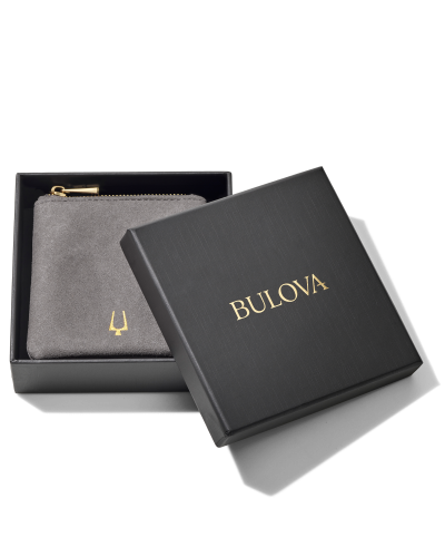 Bulova J96B003M Stainless Steel ID Double Chain Link Bracelet - Unisex Medium Watch Band for Men & Women | Perfect for Business, Casual & Formal Occasions