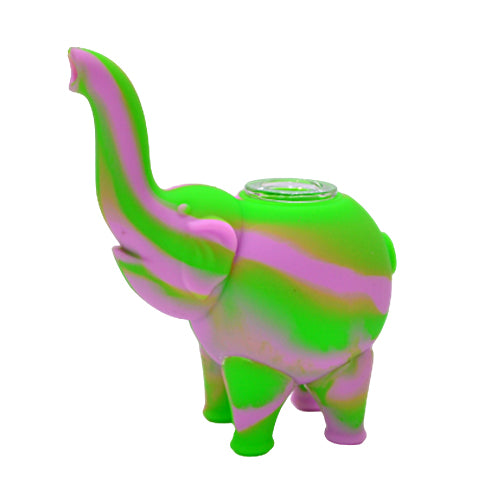 Premium Elephant-Shaped Silicone Bubbler Pipe for Smooth Smoking - Portable, Durable & Easy to Clean - Perfect for Travel, Camping & Outdoor Adventures