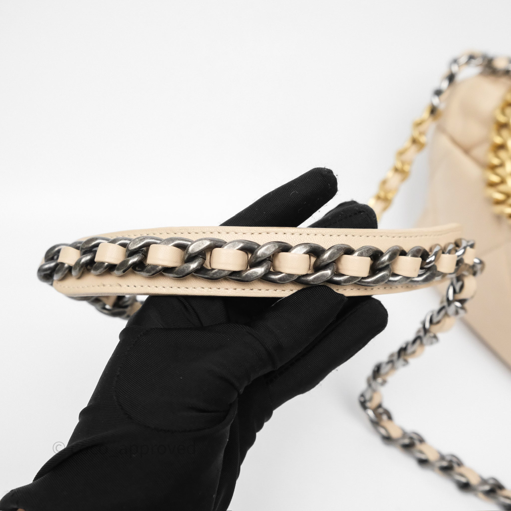 Chanel 19 Small Beige Handbag with Mixed Hardware - Luxury Crossbody Bag for Women, Perfect for Everyday Use & Special Occasions