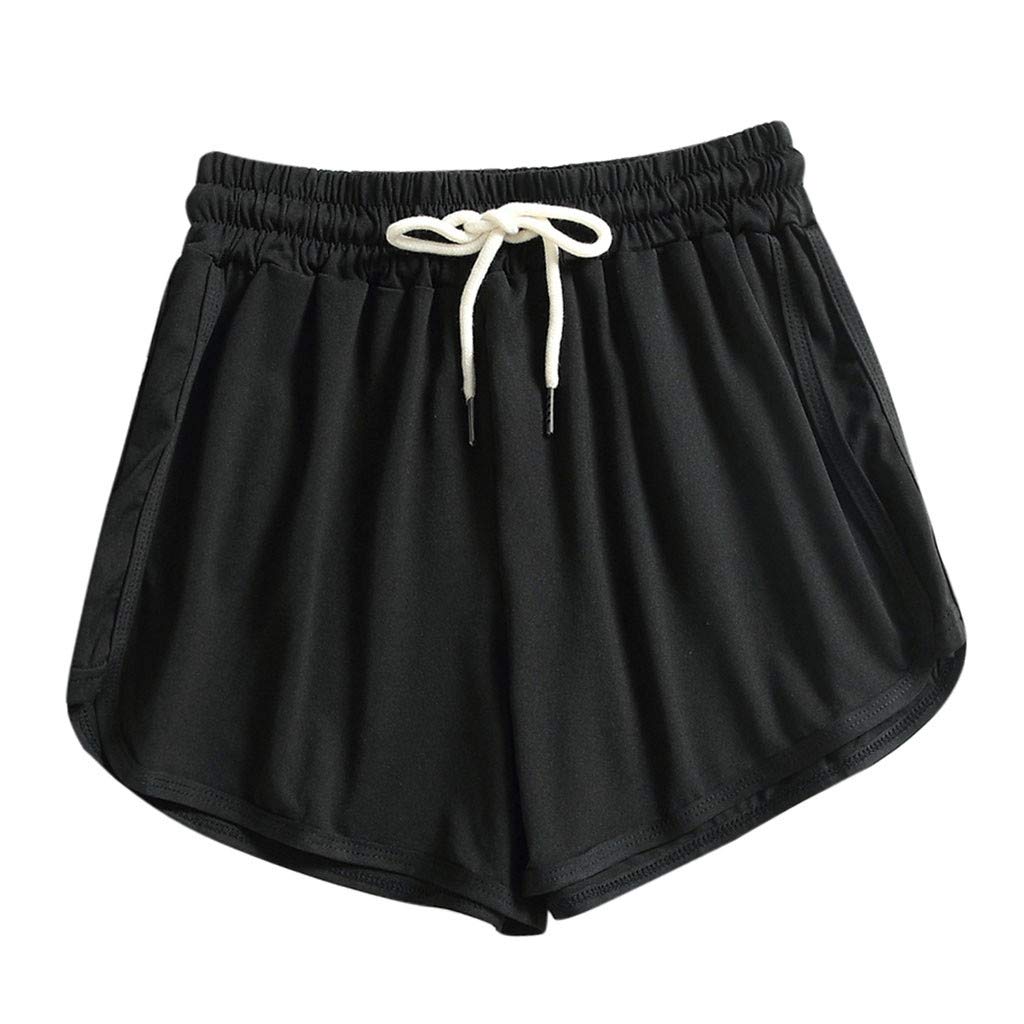 WANYNG Women's Ruffle Shorts - Summer Fashion Athletic Shorts for Sports, Yoga & Beach Wear - Trendy Casual & Workout Shorts for Ladies