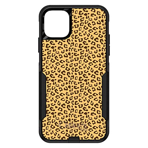 Beige Tan Brown Cheetah Skin Spots On Black Case