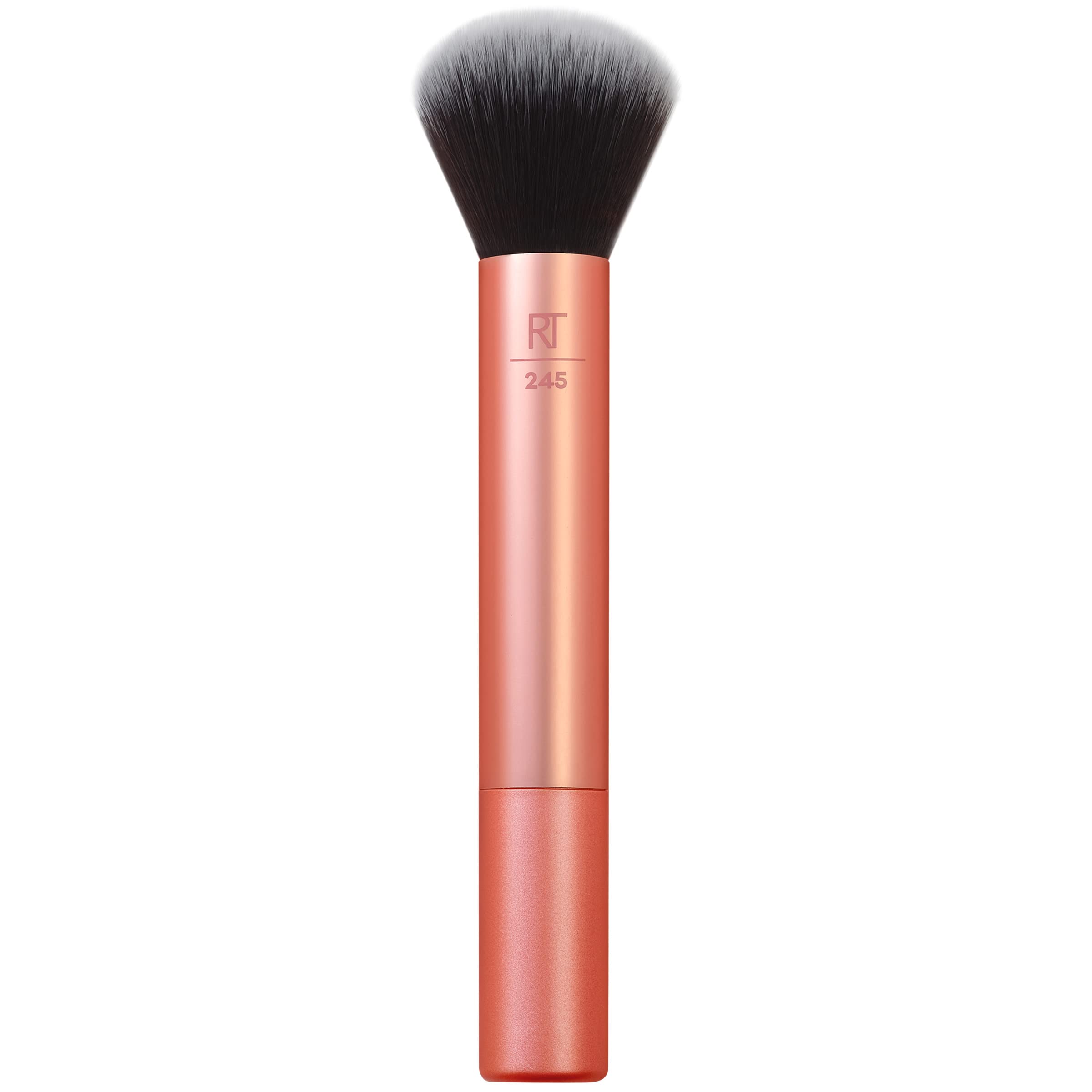 Real Techniques Everything Face Makeup Brush - Flawless Finish & Streak Free Application for Foundation & Powder | Soft Fluffy Cruelty-Free Face Brush (1 Count, Orange) | Perfect for Daily Makeup & Professional Looks