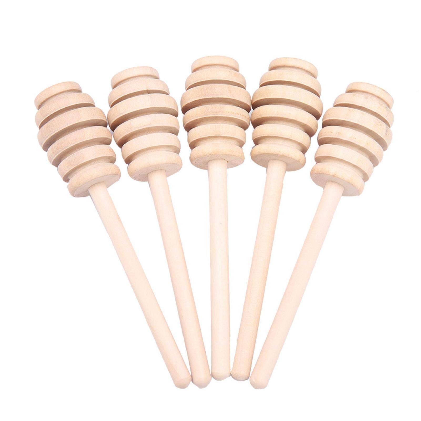 24Pcs Wooden Honey Dripper Sticks - 10.5cm Jam Syrup Drizzler & Stirring Rods for Kitchen, Coffee, Tea, Desserts - Eco-Friendly Kitchen Gadgets & Serving Utensils for Pancakes, Yogurt & Ice Cream