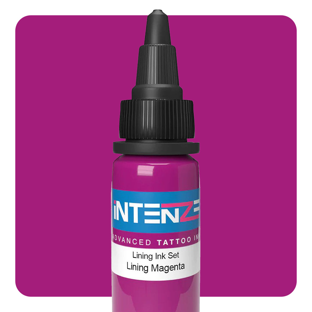 Lining Magenta - Intenze Color Lining Series Tattoo Ink - 1oz Bottle for Professional Tattoo Artists & Body Art