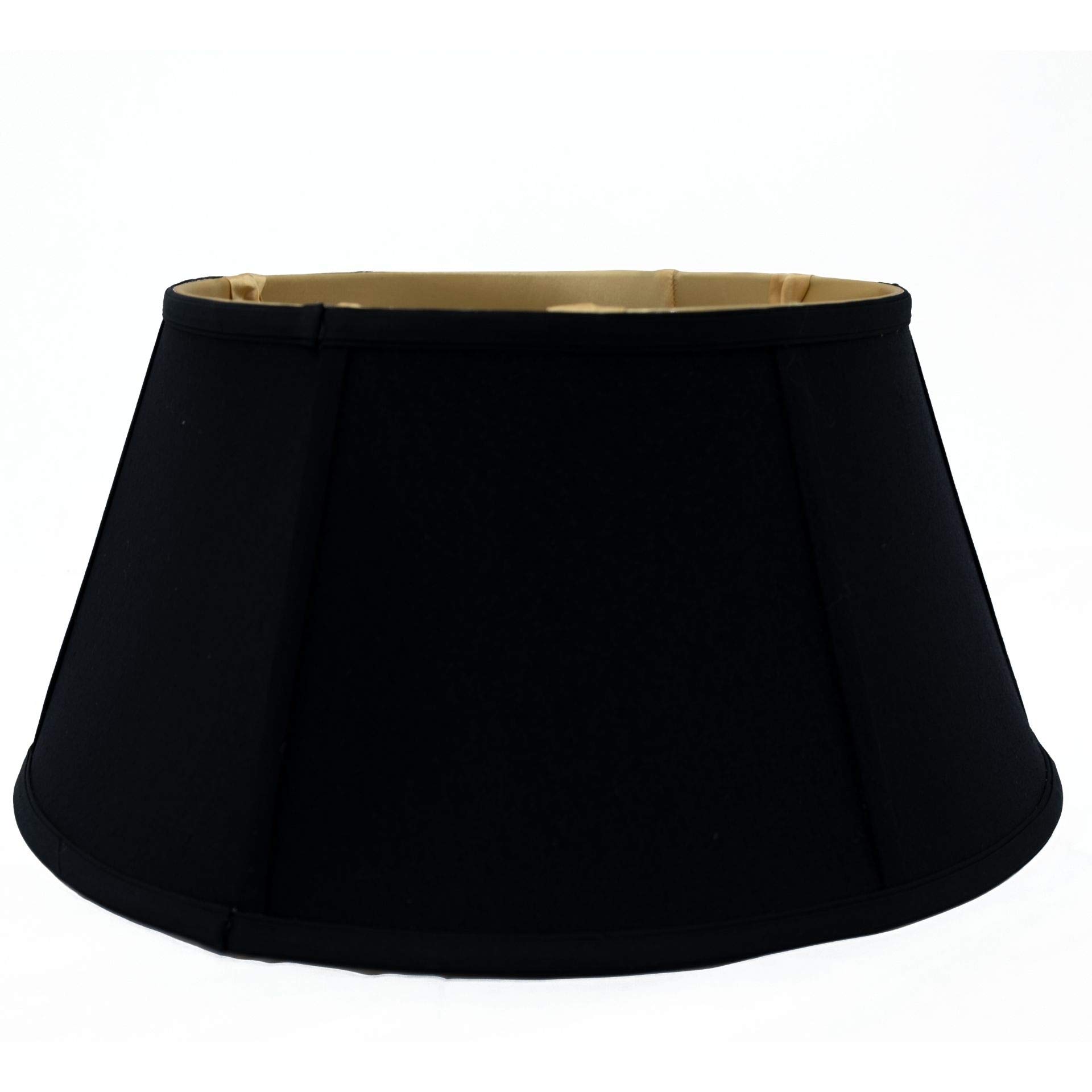 Upgradelights® 16 Inch Black Bouillotte Style Candle Stick Lamp Shade - Elegant Home Decor for Living Room, Bedroom & Dining Room Lighting