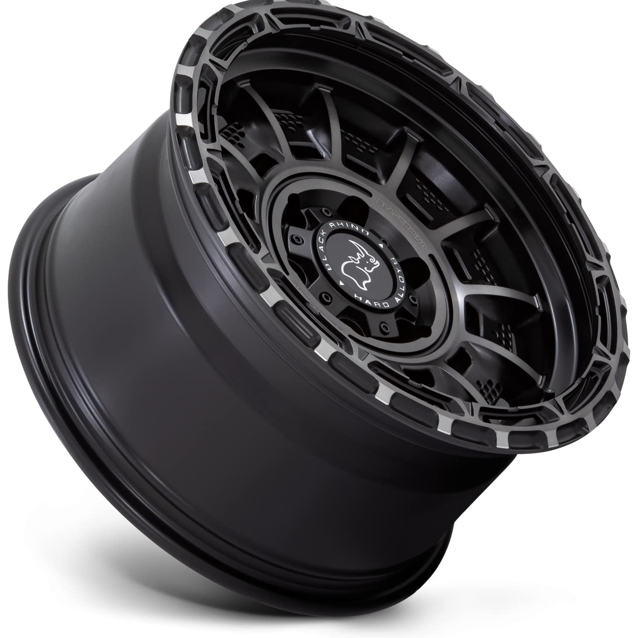 Black Rhino BR002MA17906812N 17x9 6x5.5 Matte Black Wheels with Gray Tint -12MM Offset - Off-Road & Street Performance Rims for Trucks, Jeeps & SUVs