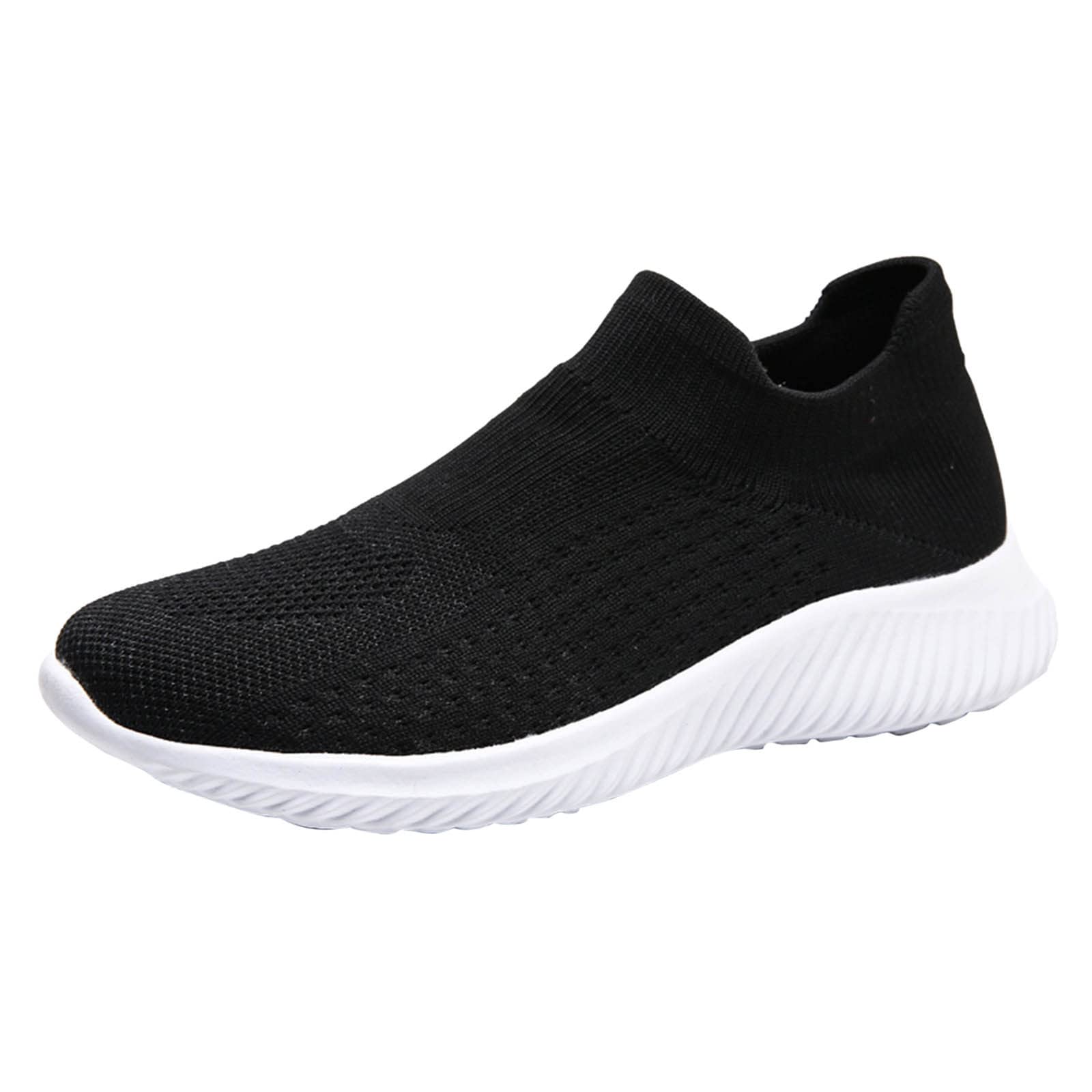 MLAGJSS Men's White Athletic Running Sneakers - Slip On Orthopedic Shoes for Men - Perfect for Jogging, Gym Workouts & Casual Wear