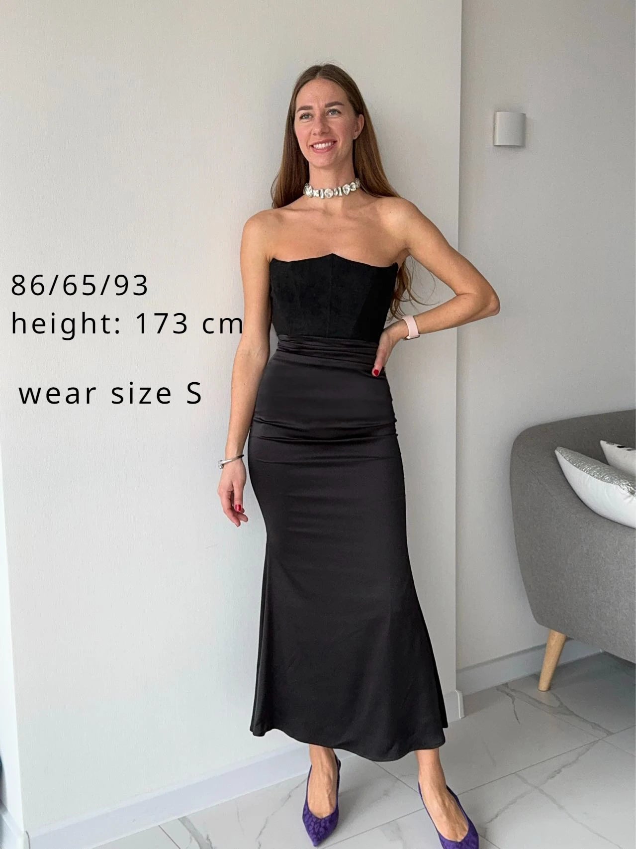 Elegant Black Velvet Strapless Corset Maxi Dress for Women - Perfect for Weddings, Parties & Formal Occasions | Sexy Satin Long Evening Gown with Boning for Special Events