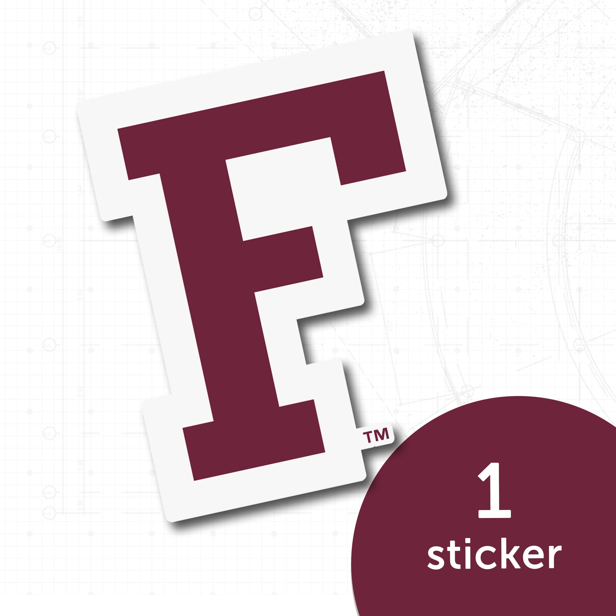 Desert Cactus Fordham University Sticker - FU Rams Vinyl Decal for Laptop, Water Bottle, Car & Scrapbook - Perfect for School Spirit, College Pride & Fan Gifts (IND 006)