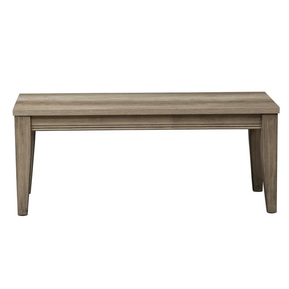 Liberty Furniture Sun Valley Light Brown Bench (RTA) - Ready-to-Assemble Entryway Bench for Hallway, Bedroom & Living Room - Rustic Farmhouse Style Seating with Storage