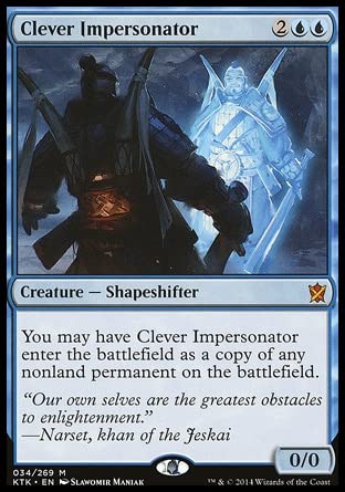 MTG Magic: The Gathering - Clever Impersonator (34) Khans of Tarkir KTK - Rare Foil Trading Card for Collectors & Deck Builders - Perfect for Commander, Modern & Casual Play