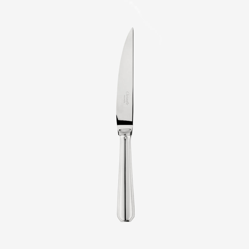 Christofle America Steak Knife Set - Premium Stainless Steel Steak Knives for Fine Dining & Steakhouse Experience - Perfect for Home Kitchen, Restaurant & BBQ Parties