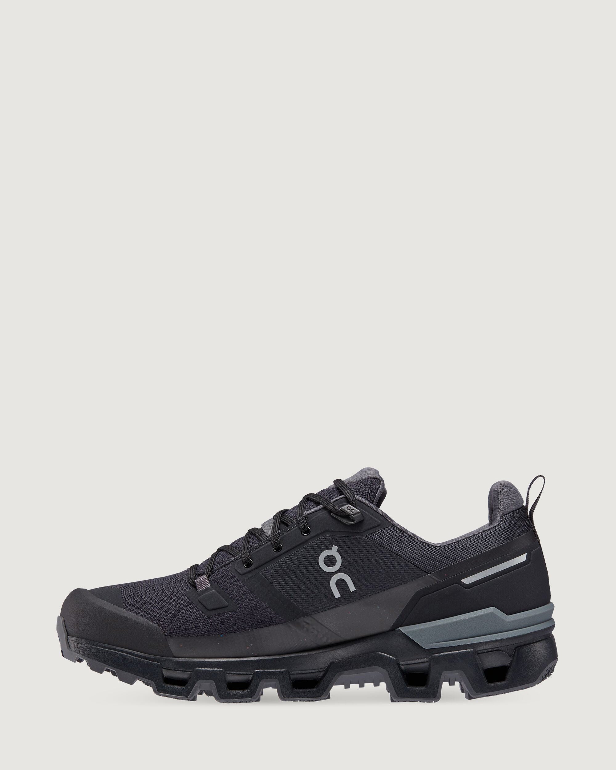 Men's On Cloudwander Waterproof Hiking Shoes - Black/Eclipse - Lightweight Trail Running Shoes for Outdoor Adventures & Mountain Trekking