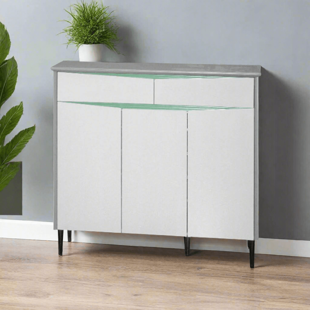 Fionnuala 3-Door Shoe Storage Cabinet | Organizer for Entryway, Hallway & Closet | Space-Saving Shoe Rack for Home & Office