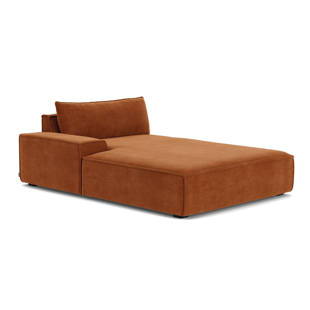 Daphne Fabric 1-Seater Left Chaise Modular Sofa - Modern Living Room Furniture for Small Spaces & Apartments